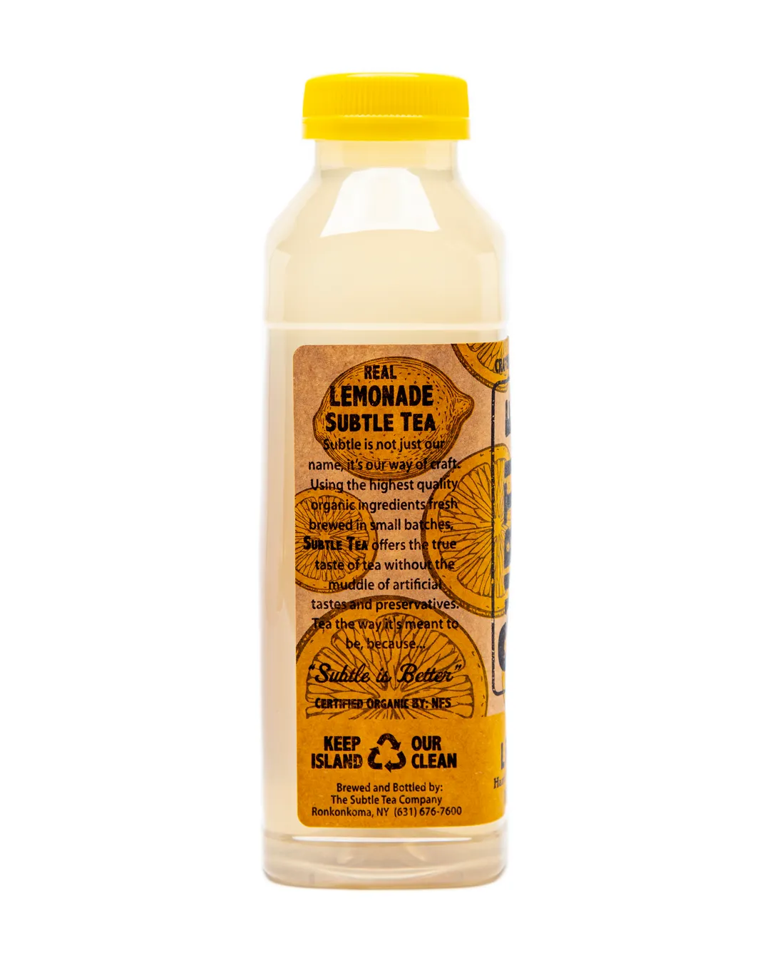 Subtle Tea Real Lemonade - 16 oz - Case (12 Bottles)