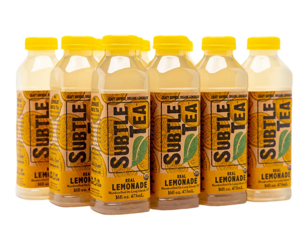 Subtle Tea Real Lemonade - 16 oz - Case (12 Bottles)
