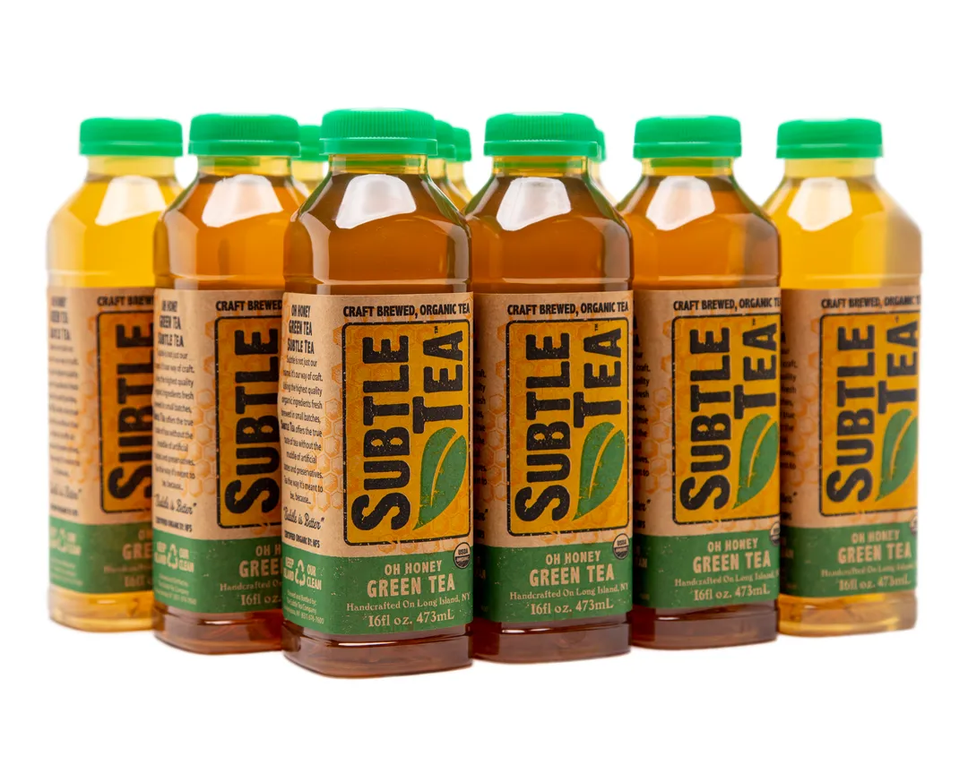 Subtle Tea Oh Honey - Green - 16 oz - Case (12 Bottles)