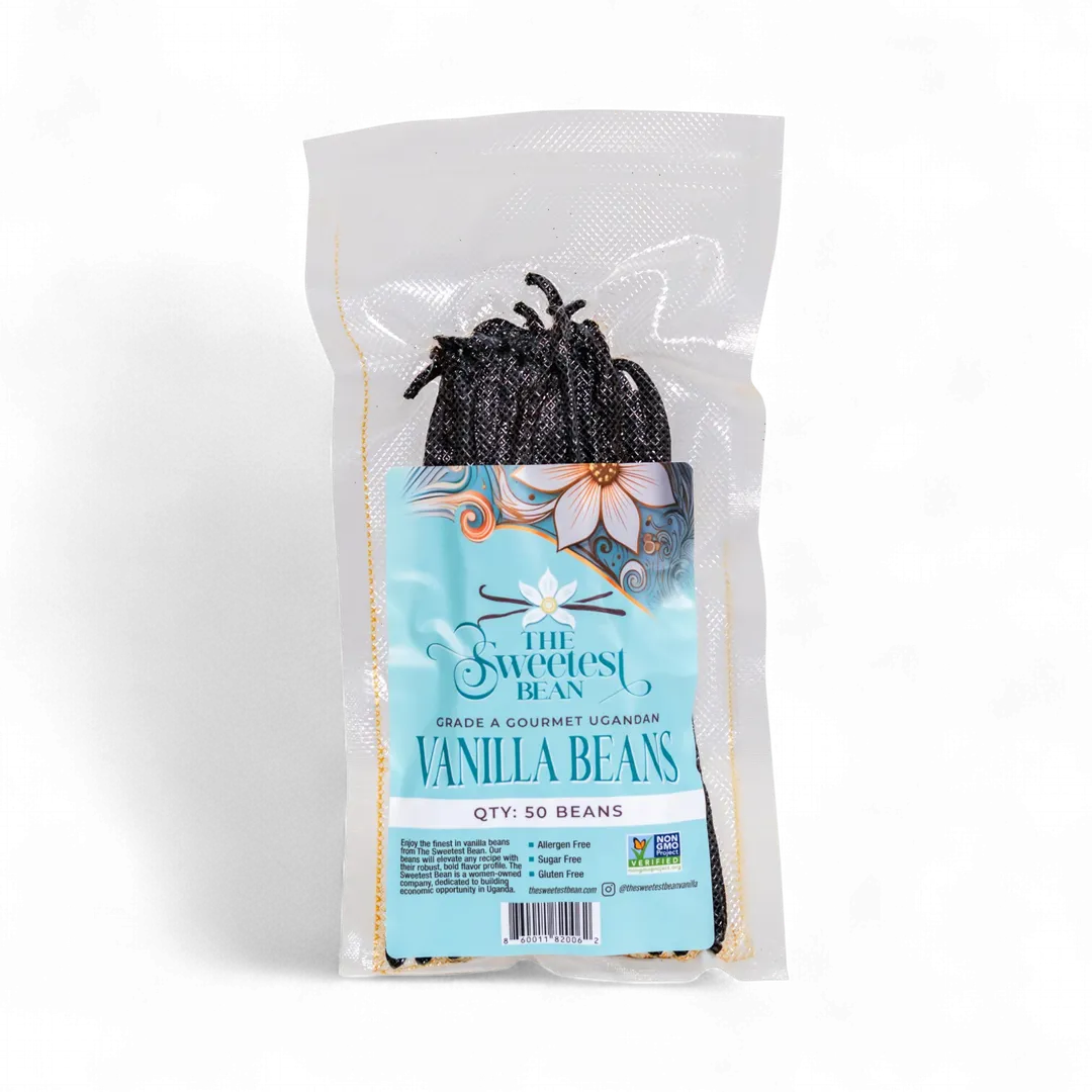 50 Count Single-Origin Grade-A Gourmet Whole Ugandan Vanilla Beans