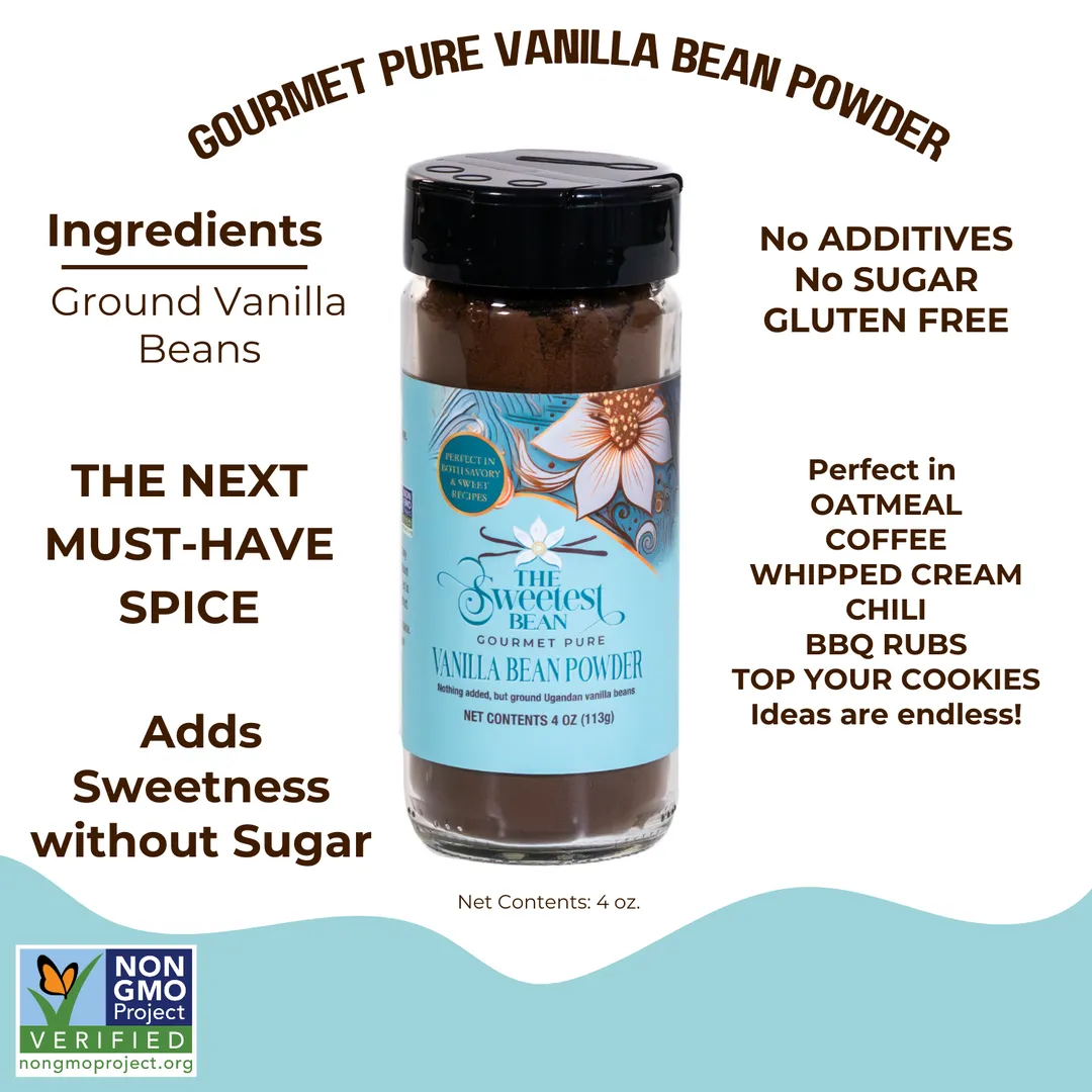 4oz. Single-Origin Gourmet Pure Vanilla Bean Powder