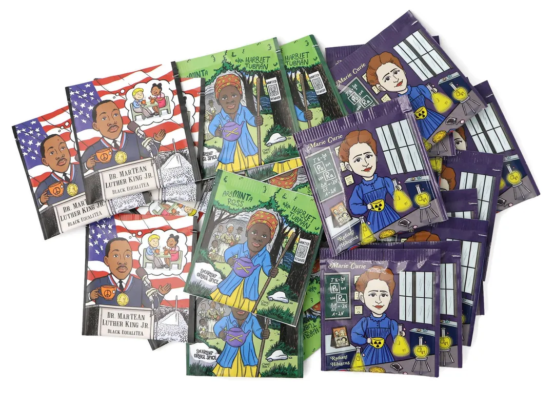 Equalitea OrganicTea Sampler-Araminta Ross, Marie Curie, MLK variant