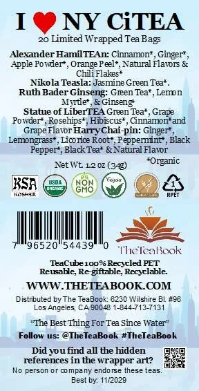 I Love NY CiTEA Organic Tea Sampler (New York)!