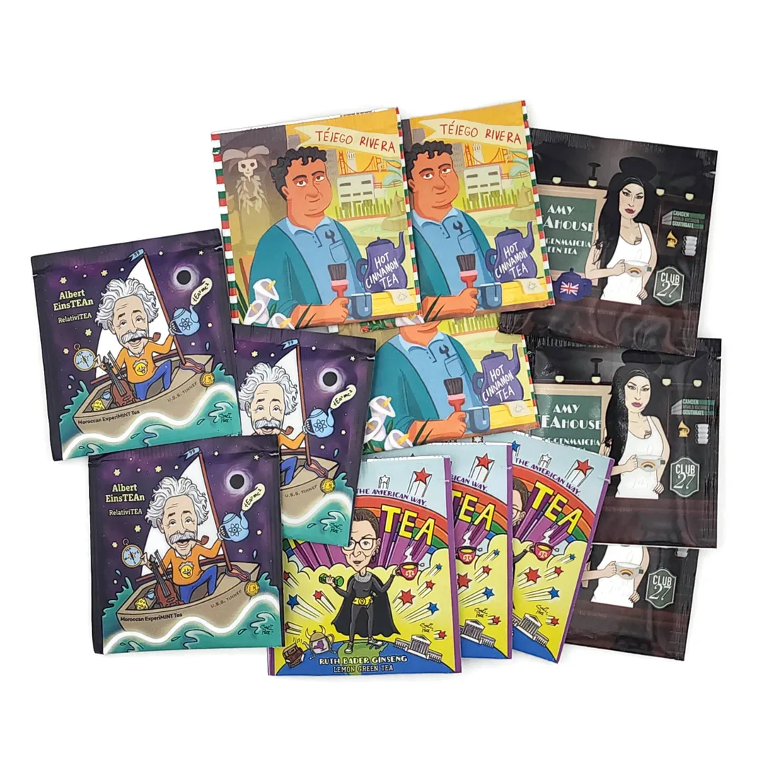 Jew-TEA-ism Organic Tea Sampler (Amy, Albert, RBG, Tiego) variant