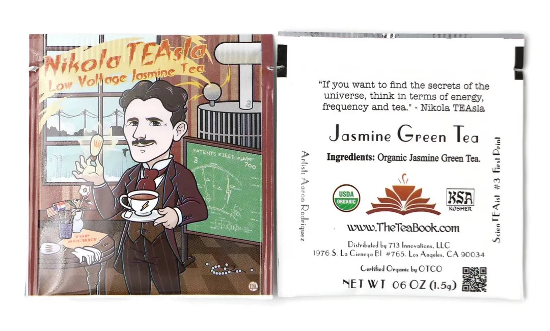 Nikola TEAsla - Low Voltage Organic Jasmine Tea.