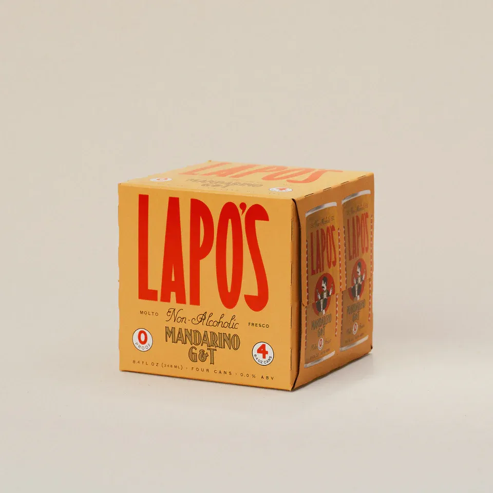 Lapo's Non-Alcoholic Mandarino G&T | 4-Pack (Limited)