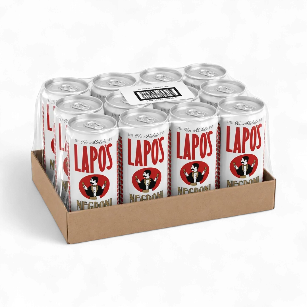 Lapo's Non-Alcoholic Negroni | 12-Can Tray