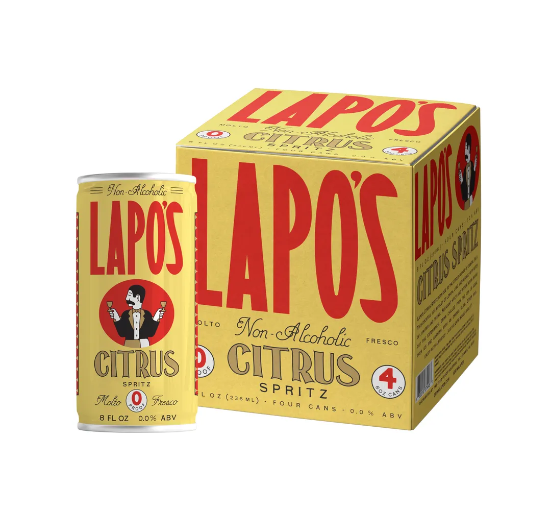 Lapo's Non-Alcoholic Citrus Spritz | 4-Pack