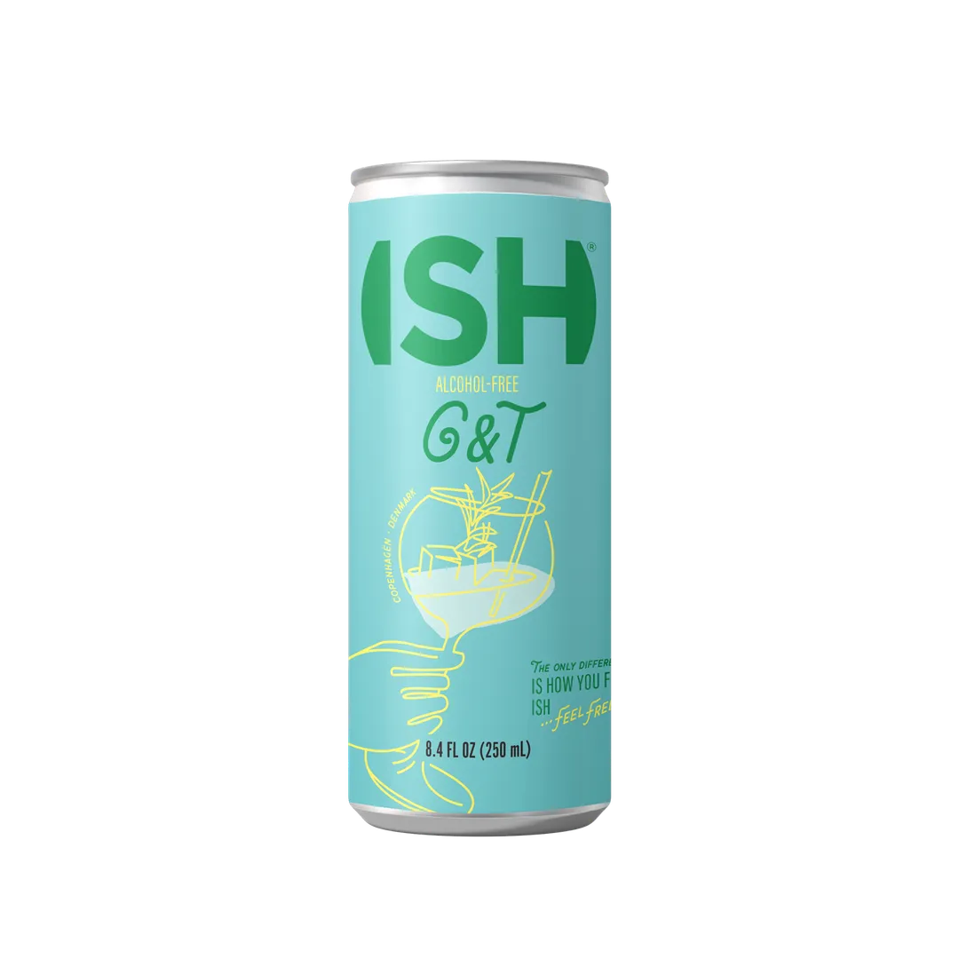 ISH Gin & Tonic Canned Cocktail - 4-Pack