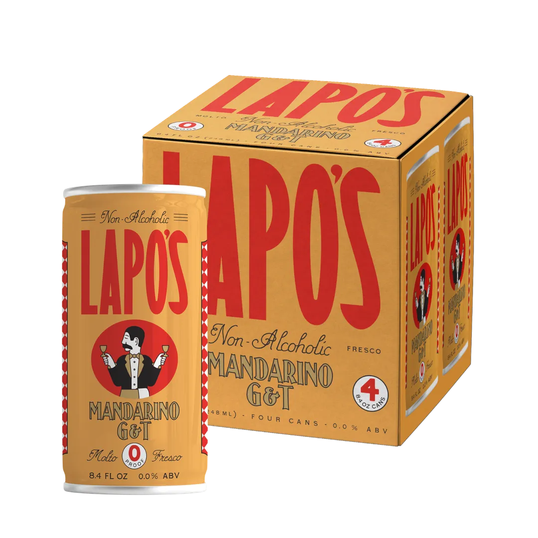Lapo's Non-Alcoholic Mandarino G&T | 4-Pack (Limited)