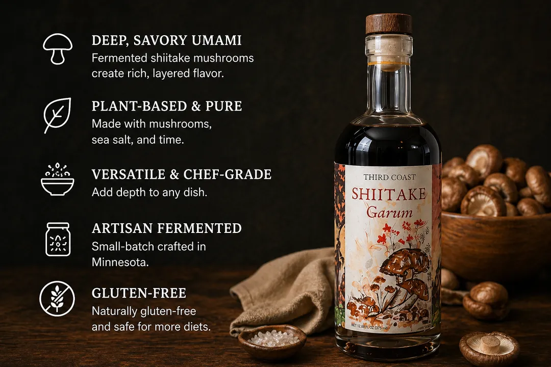 Vegan Mushroom Garum | Umami Seasoning Sauce (375ml)