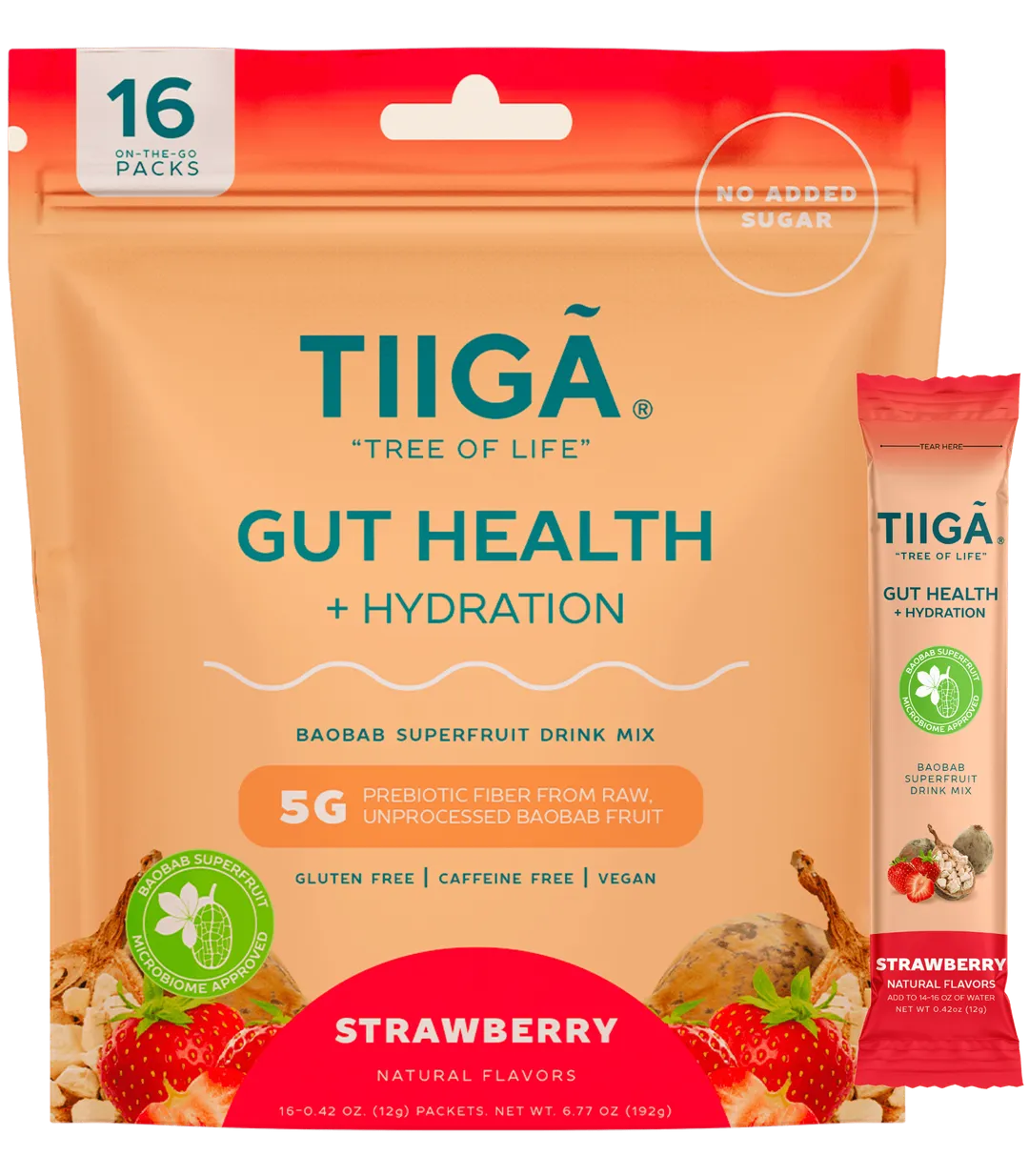 Tiiga Gut Health + Hydration | 16 Pack Bags variant