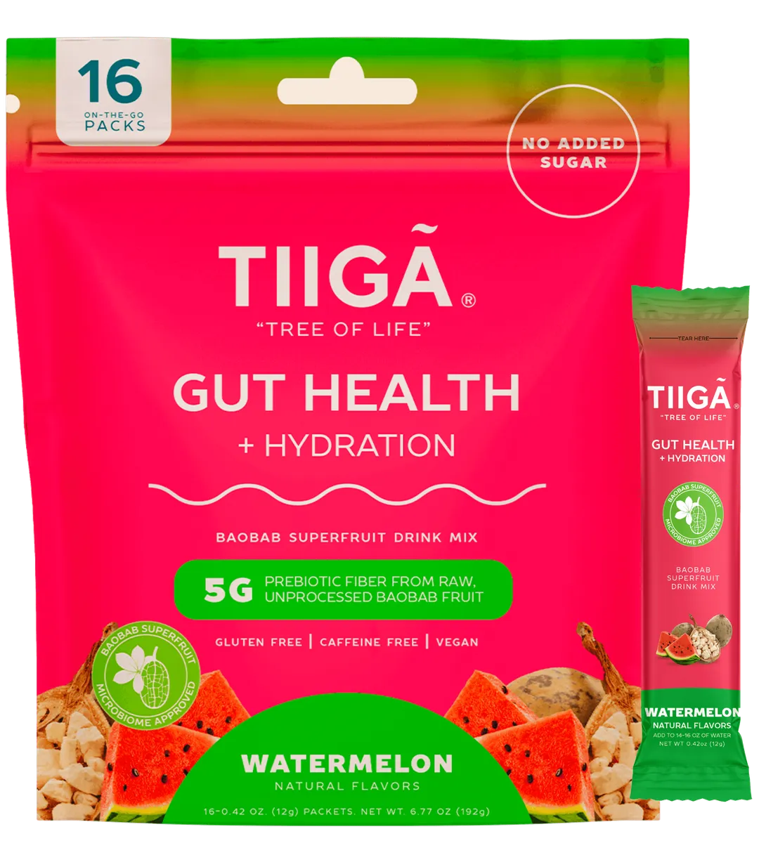 Tiiga Gut Health + Hydration | 16 Pack Bags variant