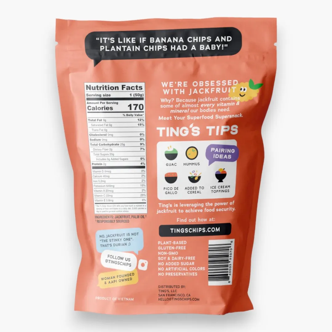 Ting's Jackfruit Chips | Original Flavor (6-Pack)
