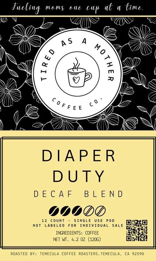 Diaper Duty Decaf - 12 Count Pods