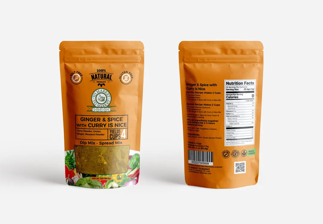 Ginger and Spice With Curry is Nice - Dip Mix