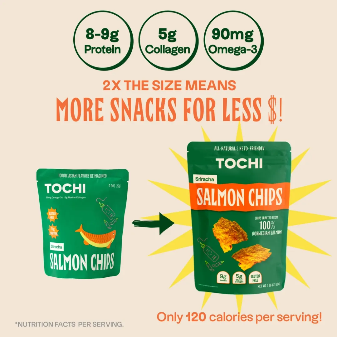 Salmon Chips Sriracha *New Size* 50g