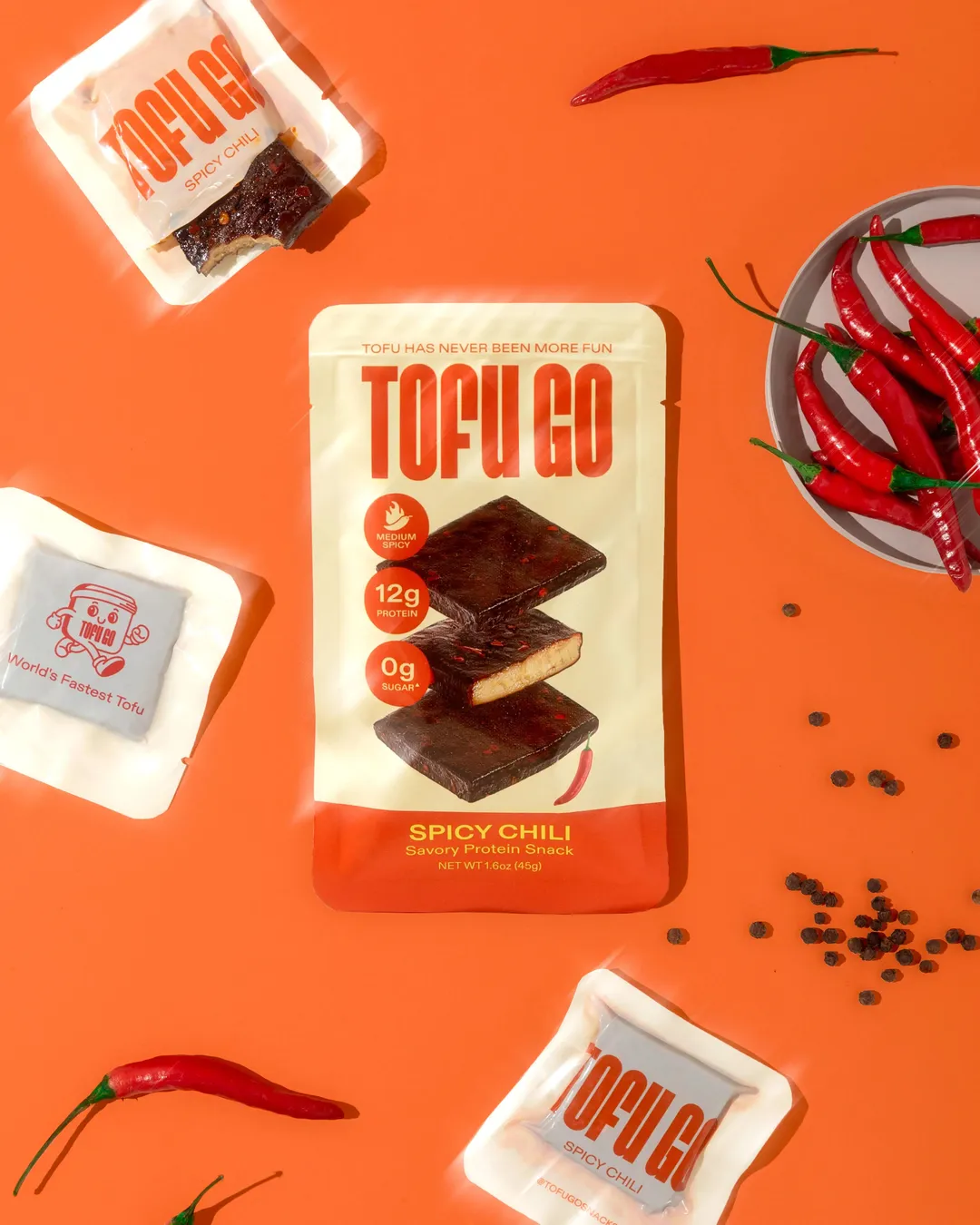 TofuGo Best Seller Bundle [Soy BBQ + Spicy Chili] 12 Pack