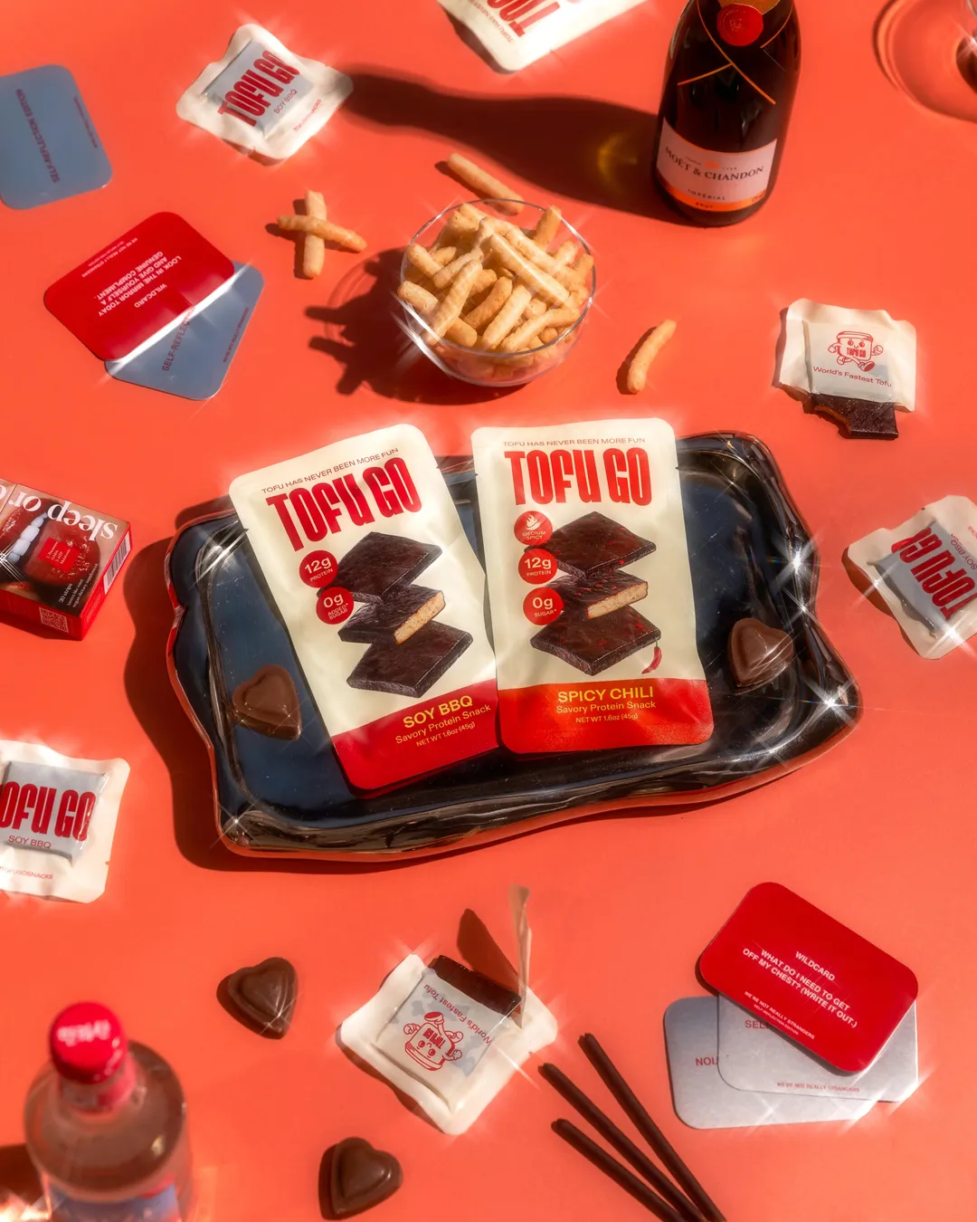 TofuGo Best Seller Bundle [Soy BBQ + Spicy Chili] 12 Pack