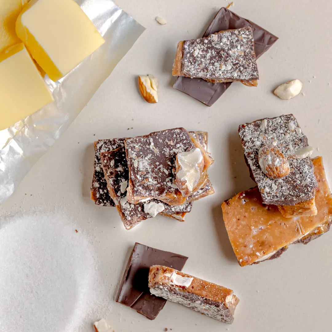 Dark Chocolate Almond Toffee