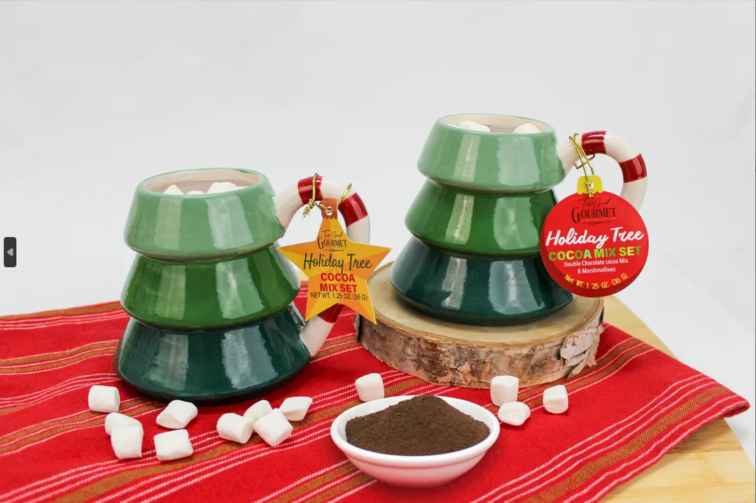 Christmas Tree Mug Set - Cocoa Mix: Hot Chocolate