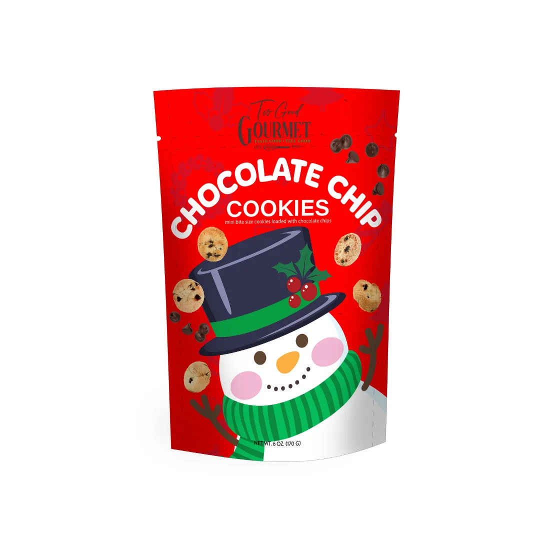 Holiday Bagged Crisp Cookies - Chocolate Chip & Funfetti 6oz