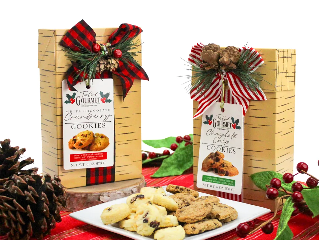 Holiday Birch Present Box: Choc Chip & Cran White Chocolate