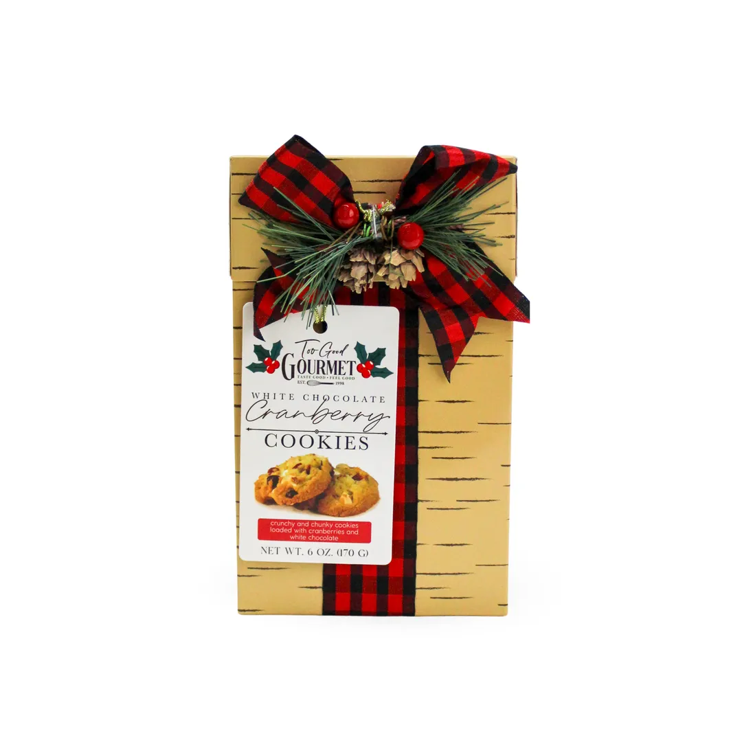Holiday Birch Present Box: Choc Chip & Cran White Chocolate
