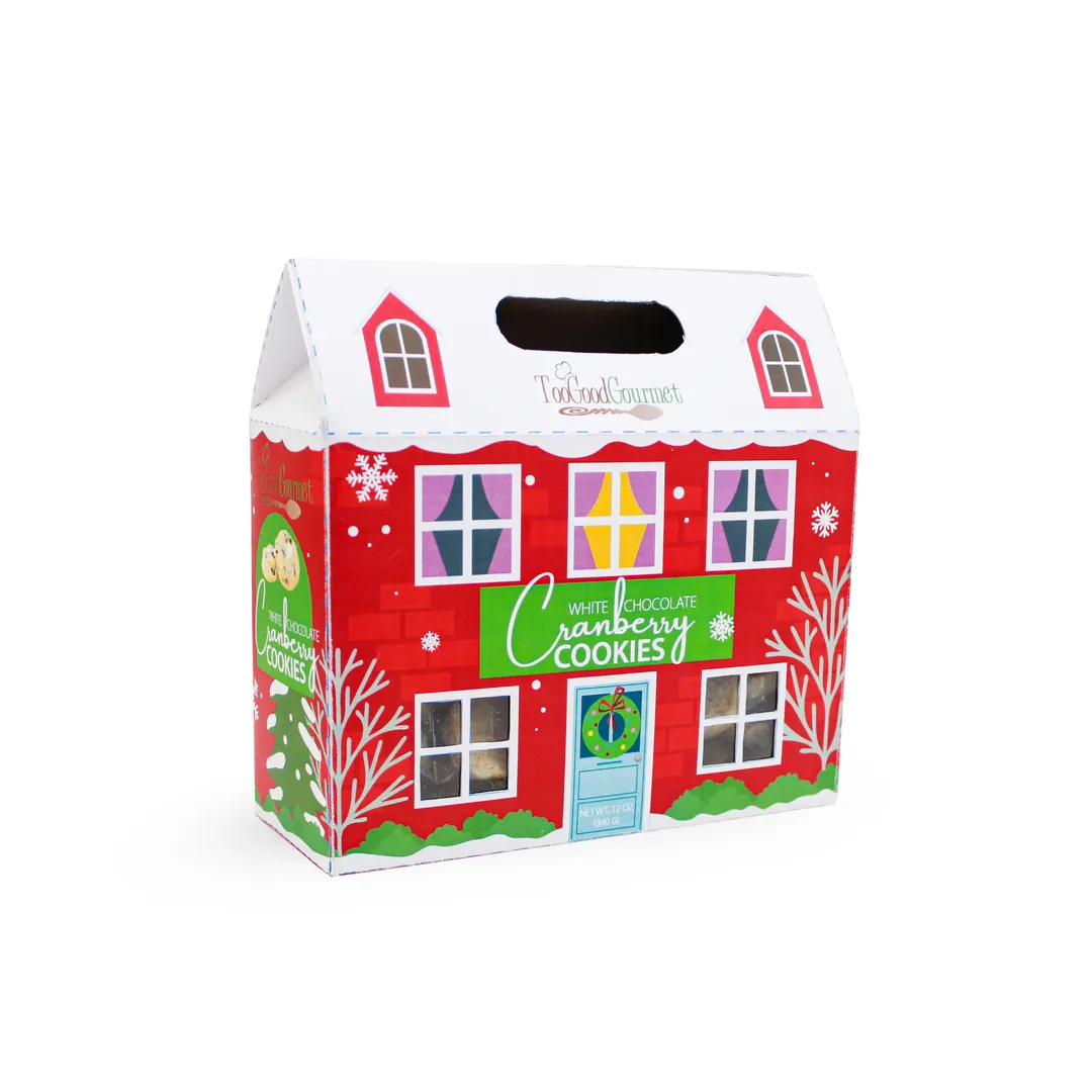 Holiday Cookie Cottages - Choc Chip Toffee & White Choc Cran