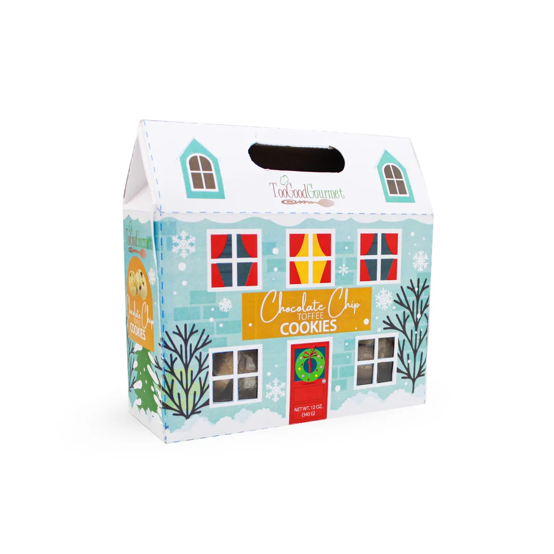Holiday Cookie Cottages - Choc Chip Toffee & White Choc Cran