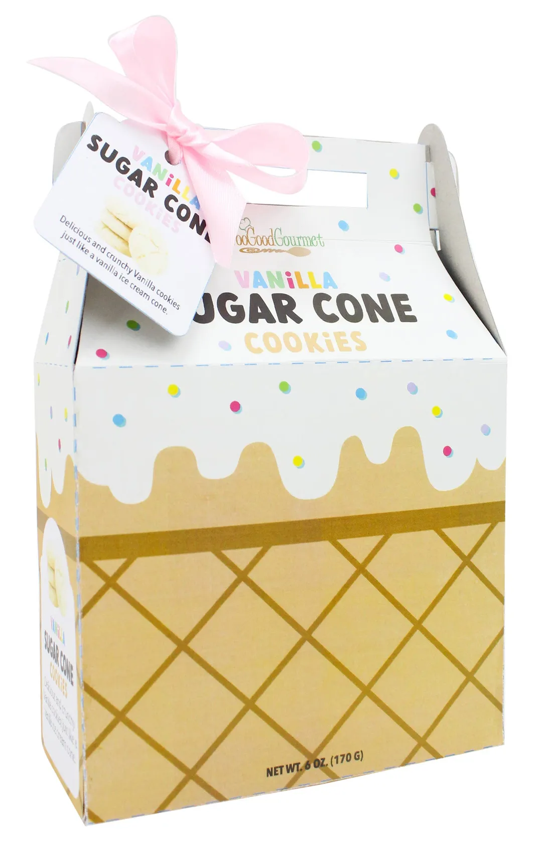 Ice Cream Cone Cookies box, Cream Sundae & Vanilla Sugar 