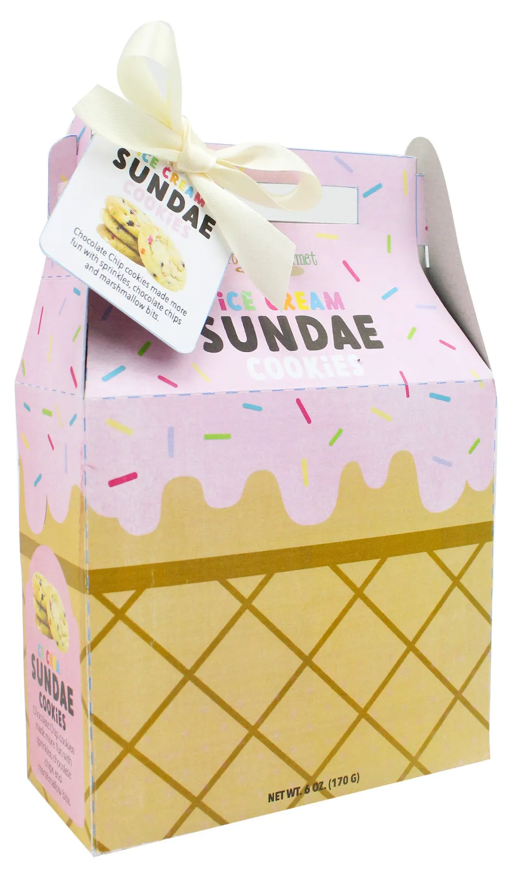 Ice Cream Cone Cookies box, Cream Sundae & Vanilla Sugar 