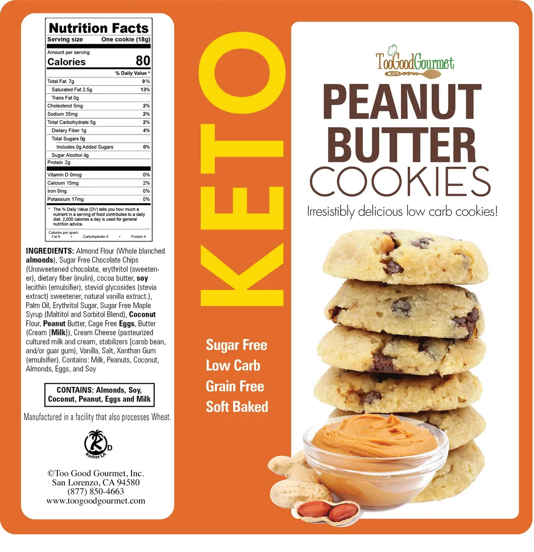 Keto Cookies (5oz) - Box 12 Count