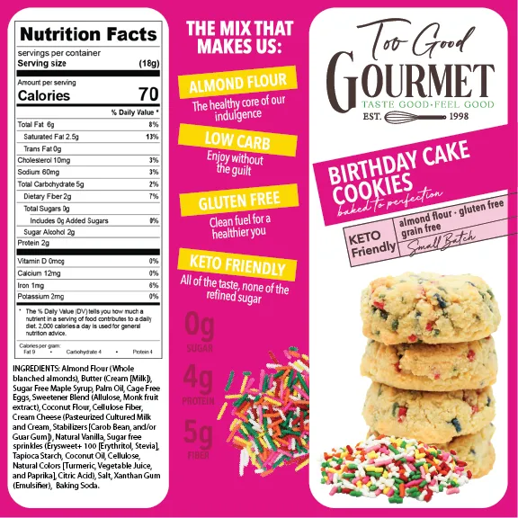No Sugar, Low Carb Keto Cookies