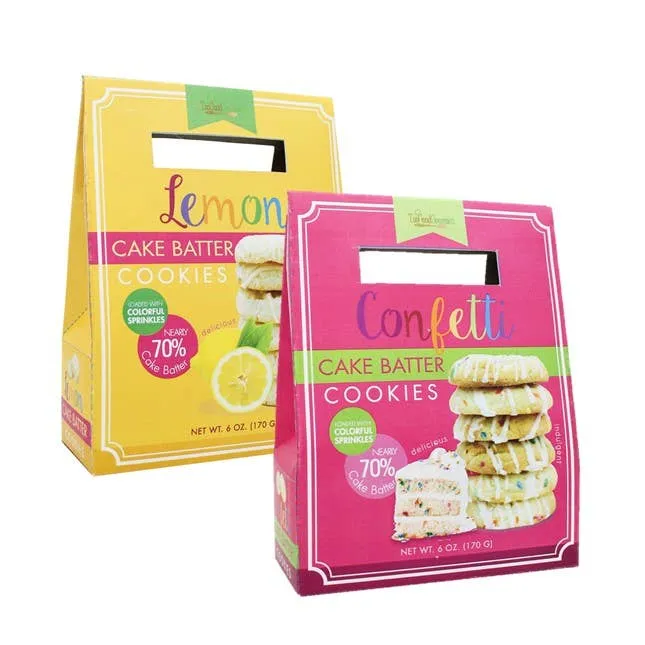 On the Go Spring Cake Batter Soft Cookies: Lemon & Confetti