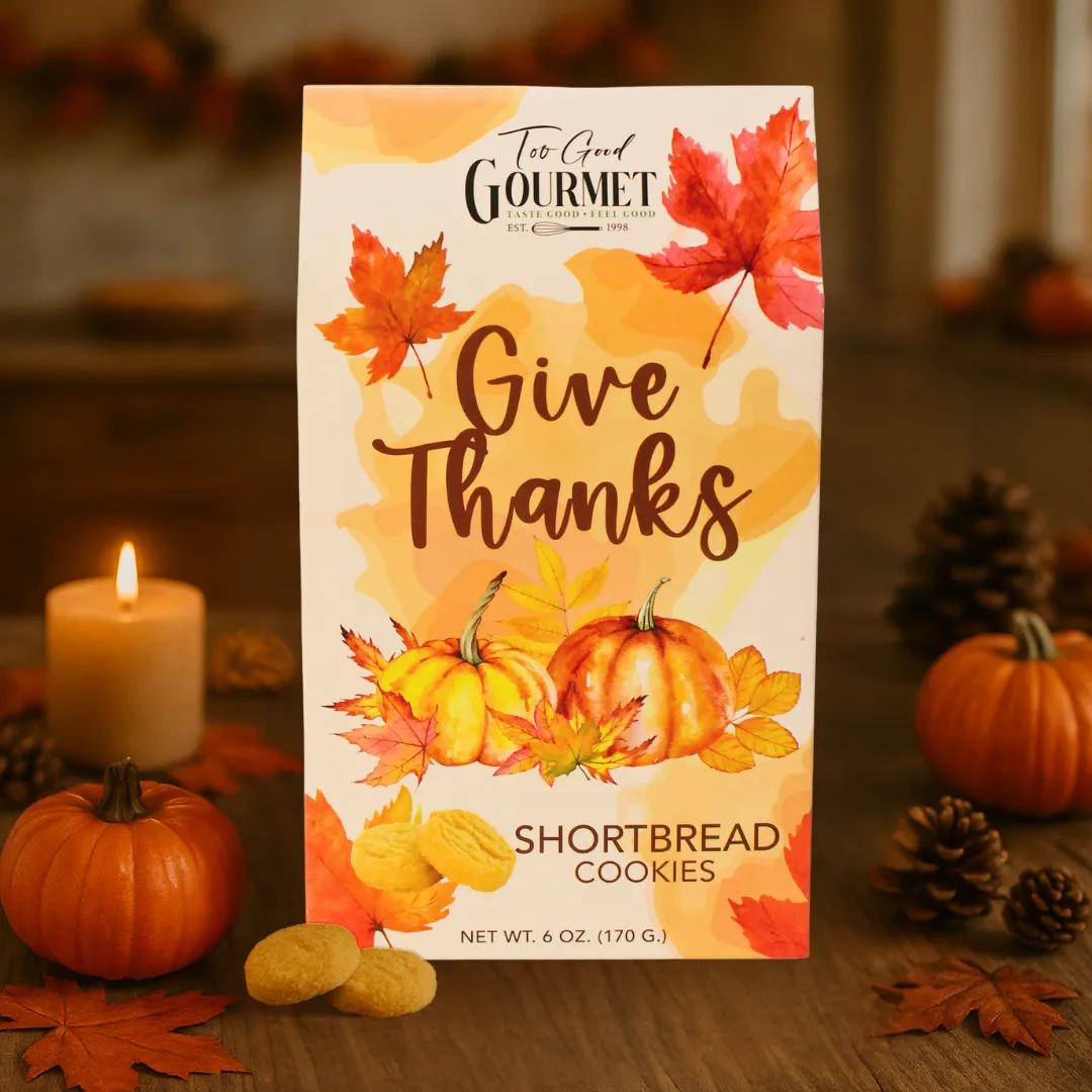 Shortbread Cookies - Give Thanks Sentiment