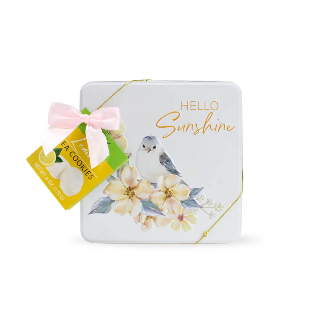 Spring Square Tins: Lemon & Almond Tea Cookies