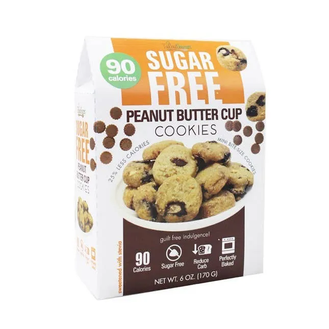 Sugar Free Cookies- Peanut Butter, Choc Chip, Salted Caramel
