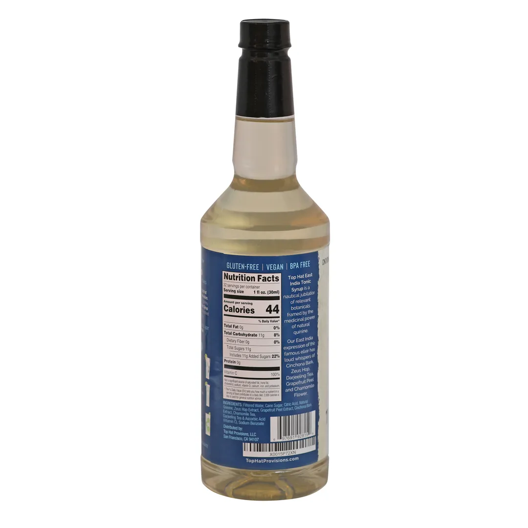 Top Hat East India Tonic Water Syrup & 5x Quinine Concentrate - 12 pack of 32oz bottles