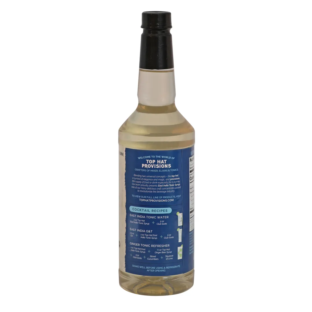 Top Hat East India Tonic Water Syrup & 5x Quinine Concentrate - 12 pack of 32oz bottles