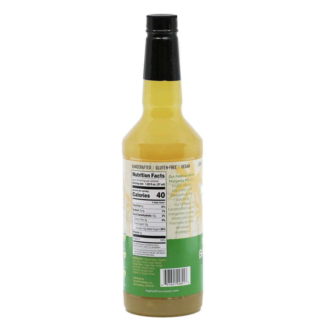 Top Hat Agave Margarita Batching Concentrate - 12x32oz Case