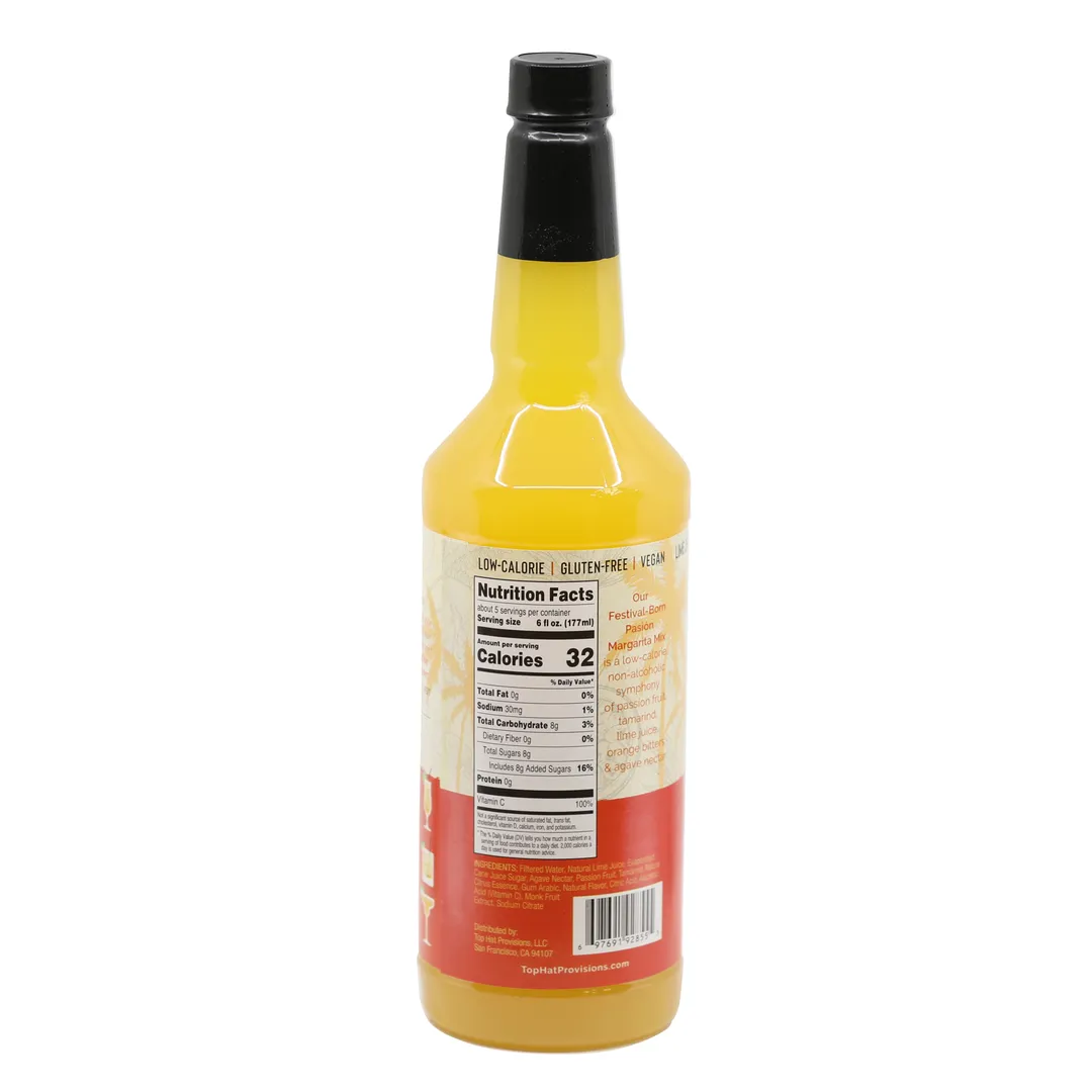 Top Hat Passion Fruit Margarita Mix - Ready to Mix - 12x32oz case