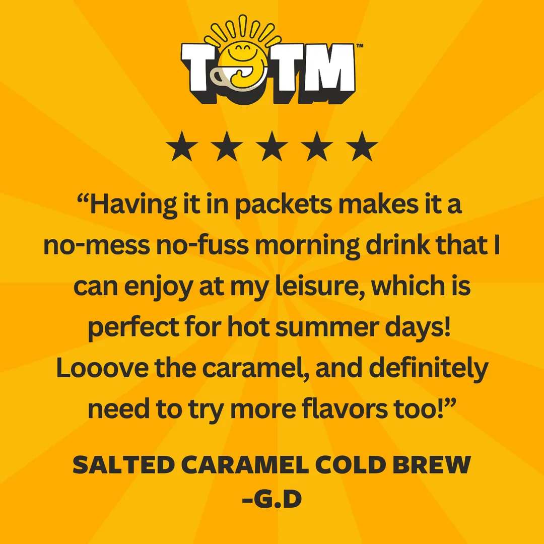 Salted Caramel Cold Brew Coffee Bags Pouches | Arabica Coffee