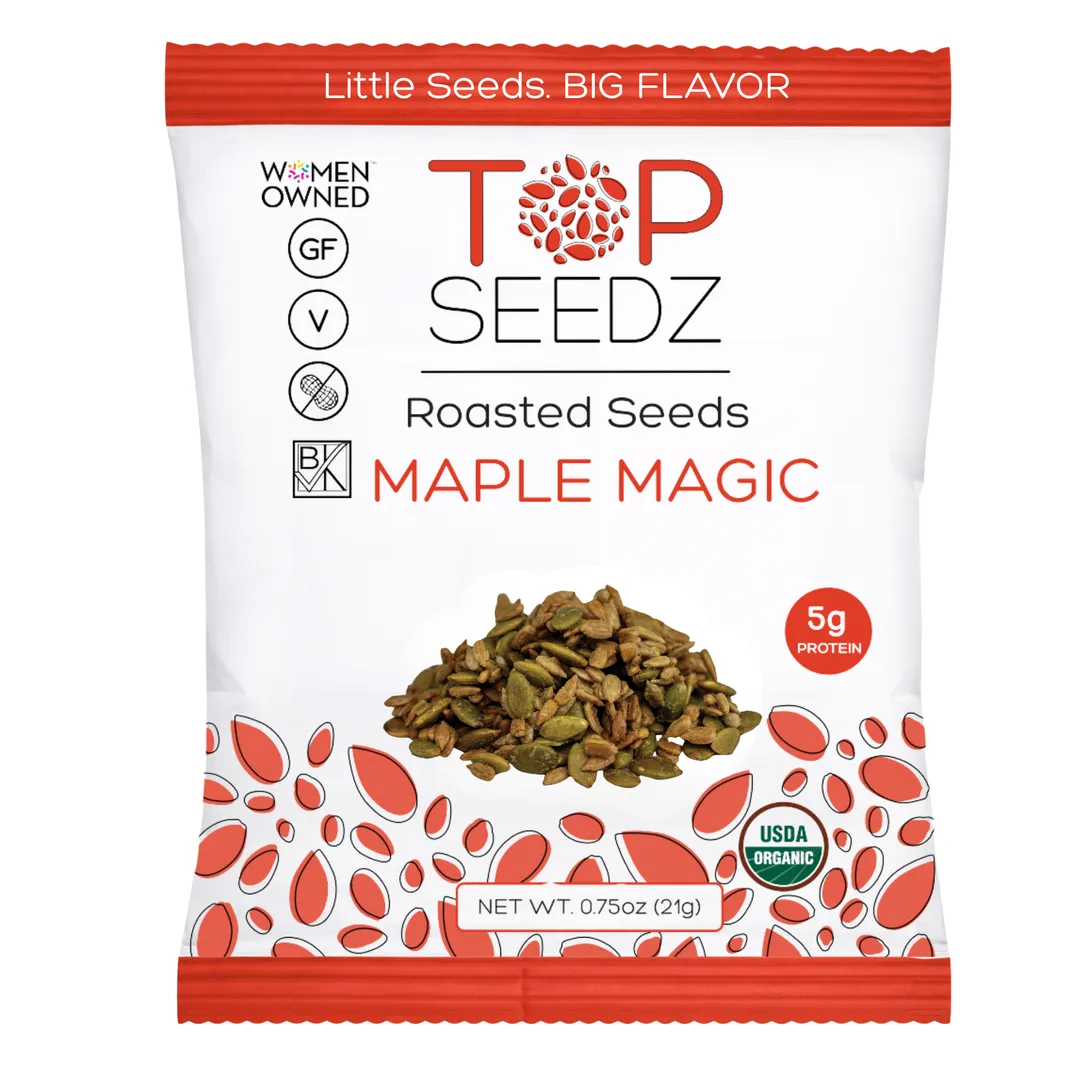 Maple Magic Roasted Seeds Counter Display  - 7.5oz - 4 Pack