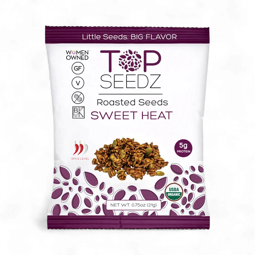Sweet Heat Roasted Seeds Counter Display - 7.5oz - 4 Pack