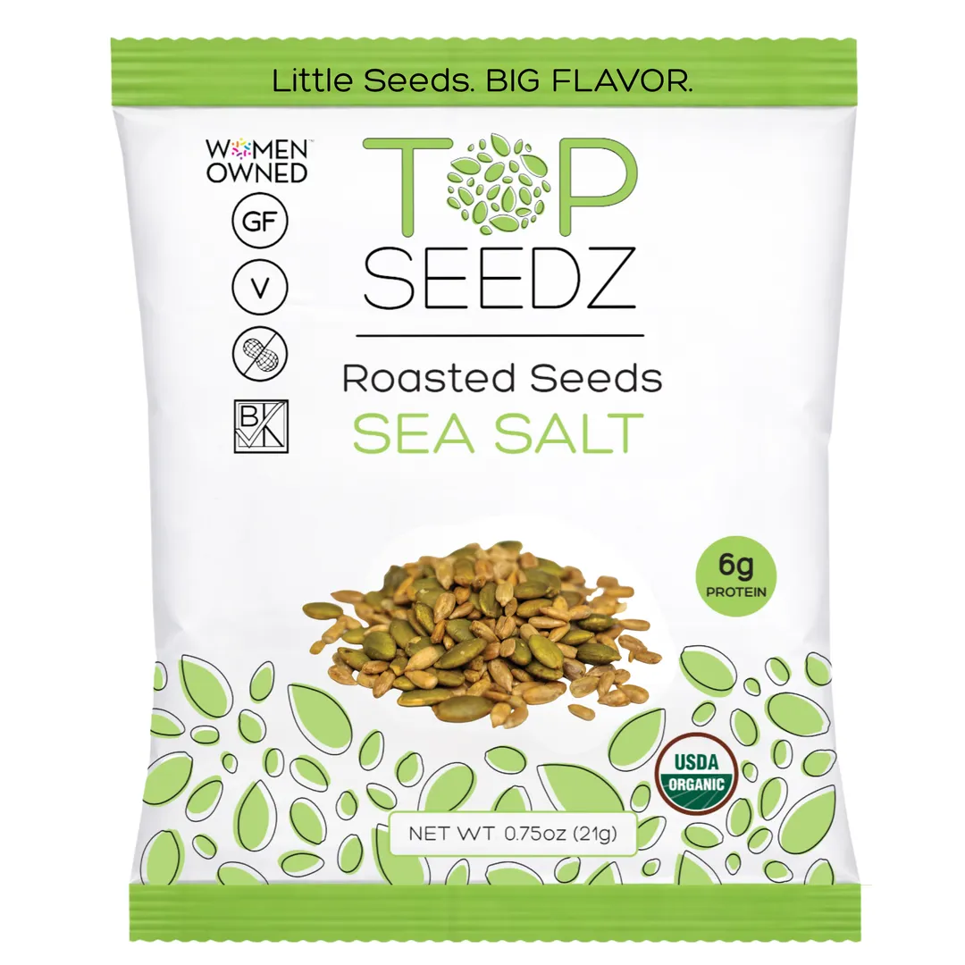 Sea Salt Roasted Seeds Counter Display - 7.5oz Box - 4 Pack