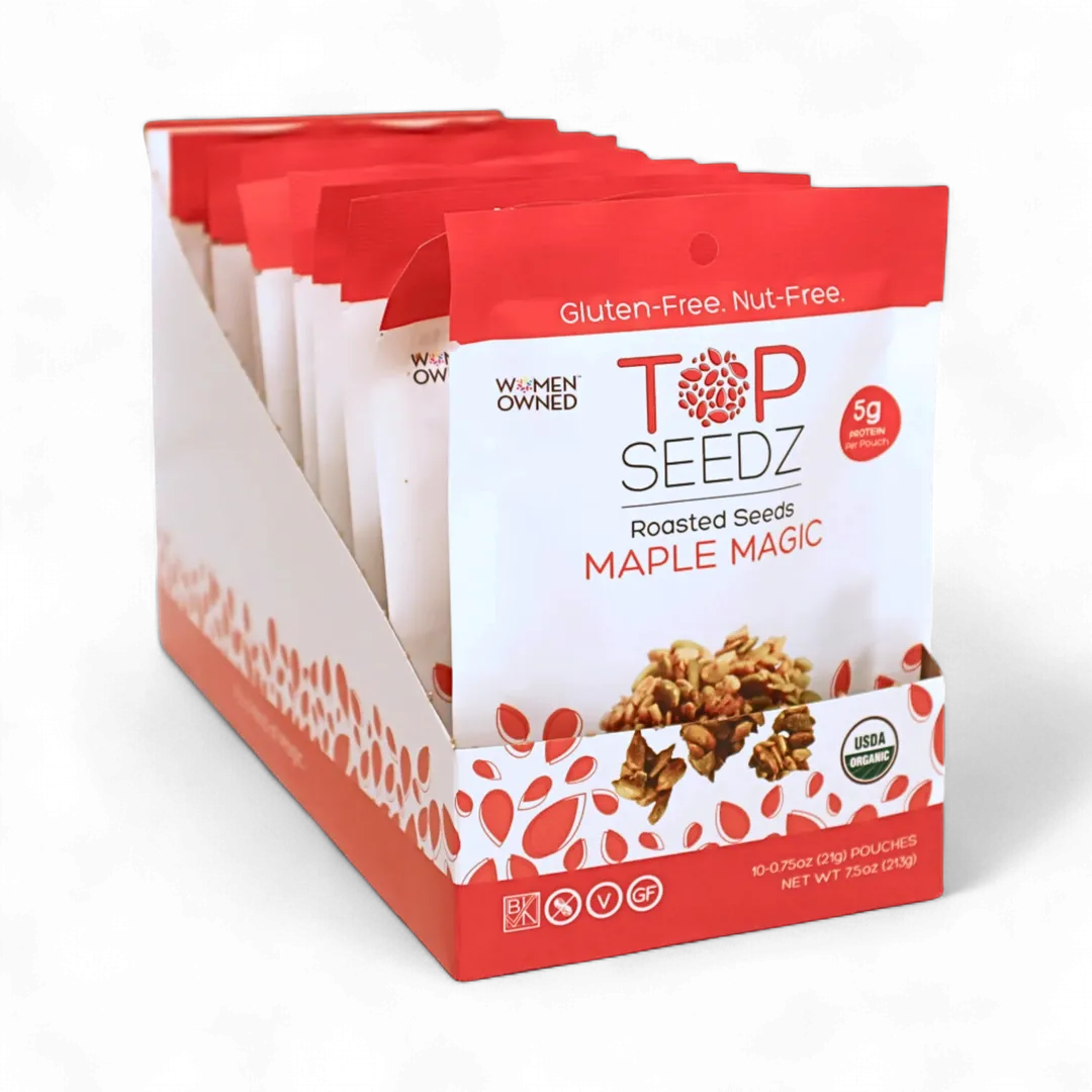 Maple Magic Roasted Seeds Counter Display  - 7.5oz - 4 Pack
