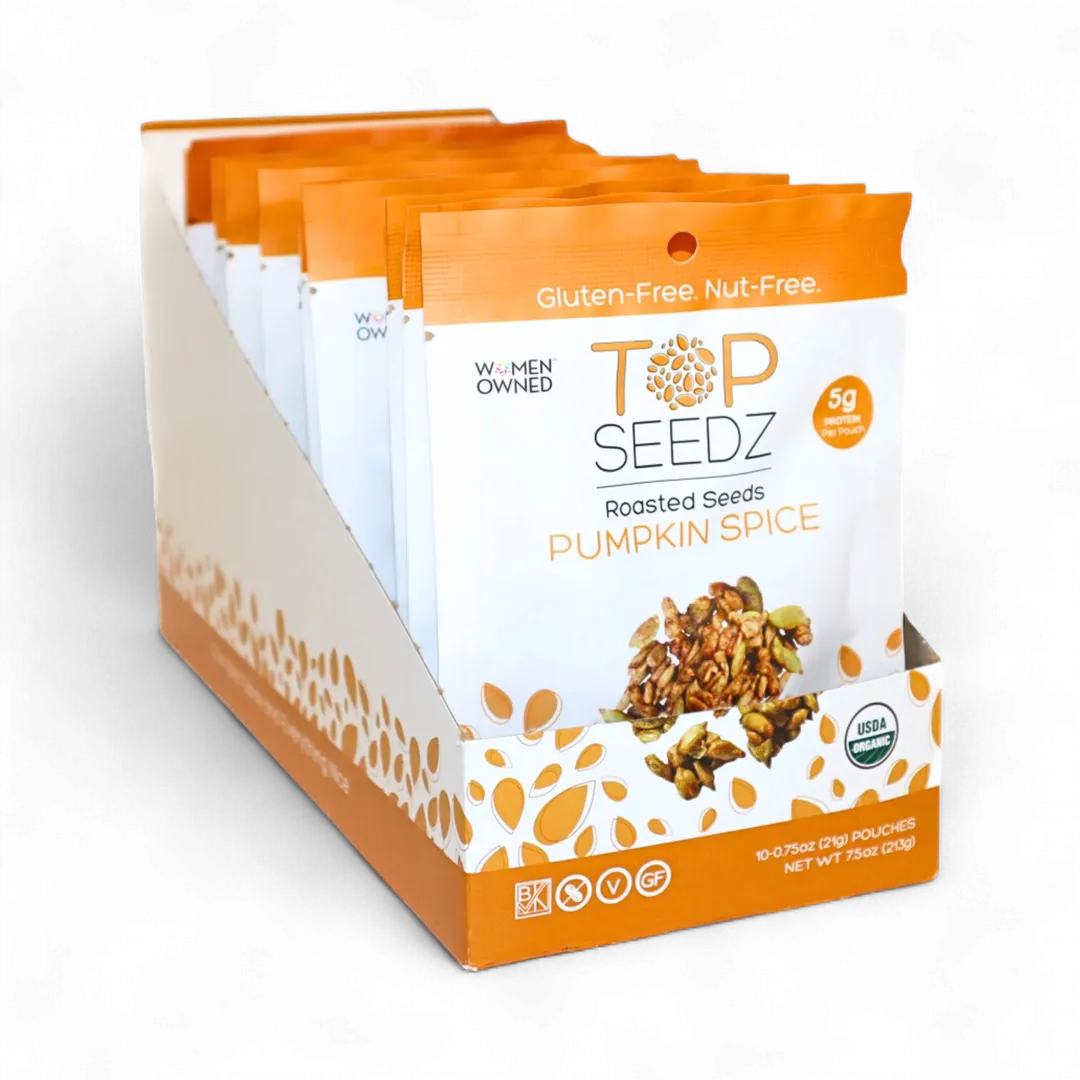 Pumpkin Spice Roasted Seeds Counter Display - 7.5oz - 4 Pack
