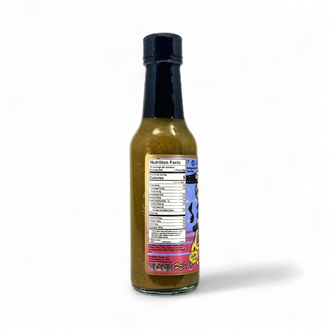 Danny Wood's Jalapeno Cilantro | 5oz Bottle | Heat Level 3/10