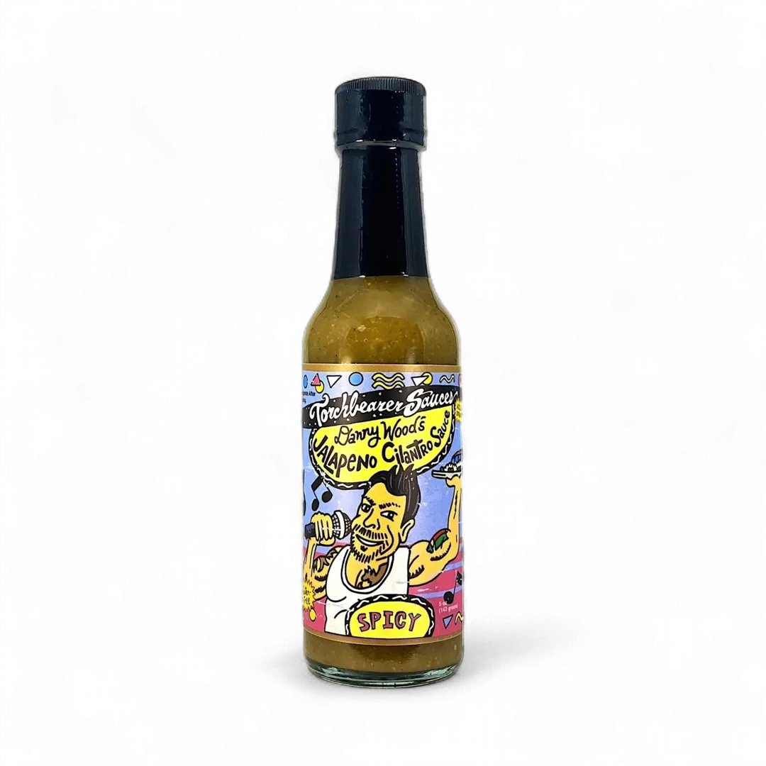Danny Wood's Jalapeno Cilantro | 5oz Bottle | Heat Level 3/10